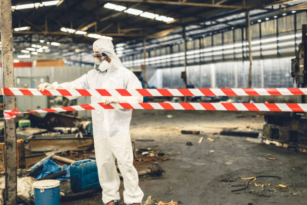 Professional Biohazard Cleanup technician working in Cincinnati, OH